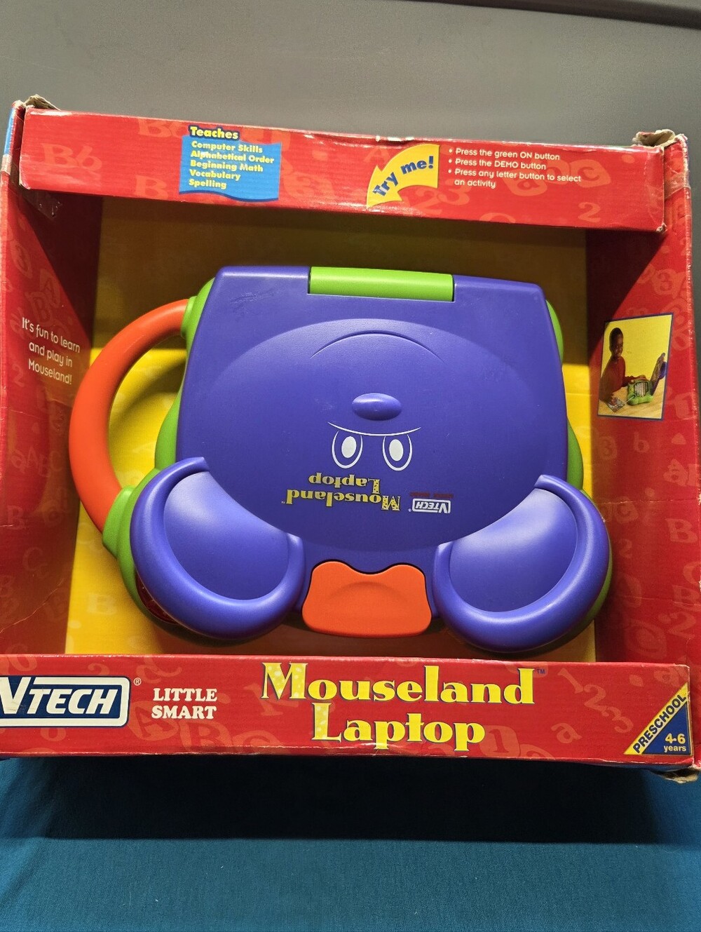 Mouseland Laptop Kids Toy - Purple/Green/Orange